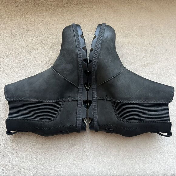 Sorel Joan Of Arctic II Hidden Wedge Heel Black Boot Women 8.5 Waterproof - Picture 4 of 16